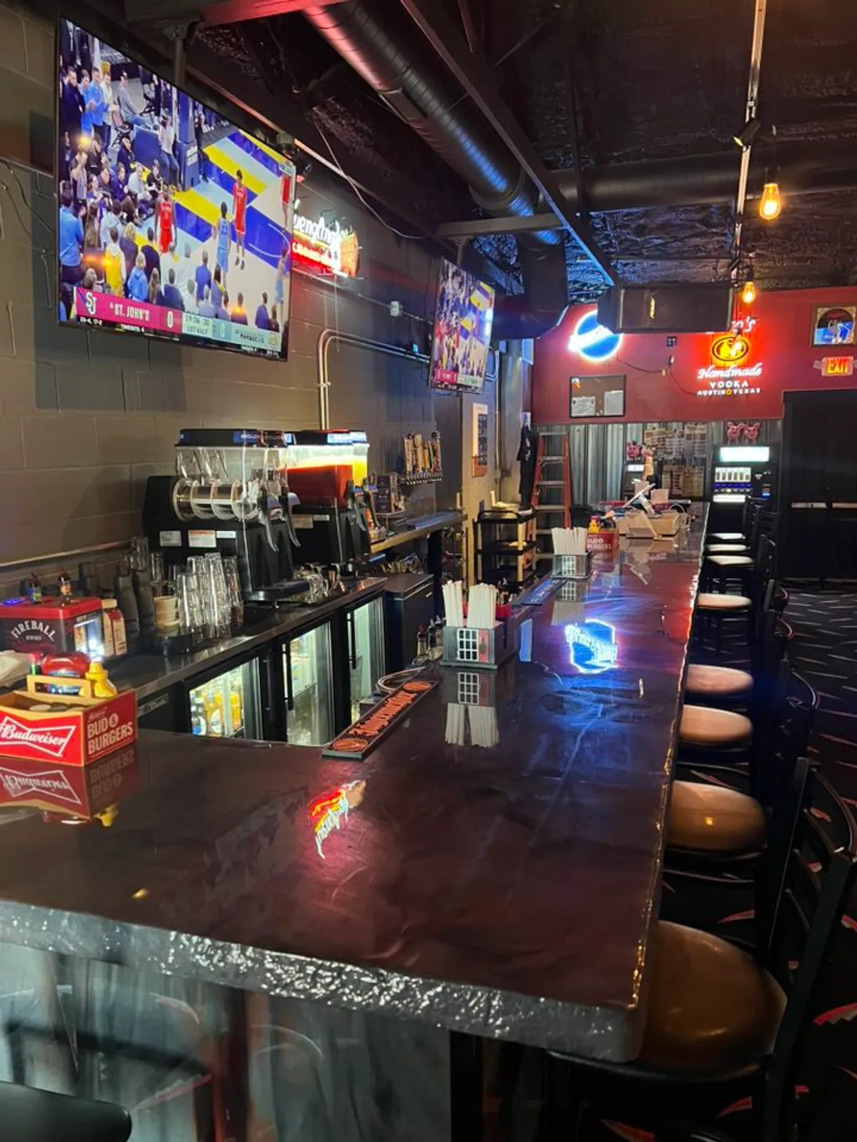 Inside the bar at Willie's Roadhouse